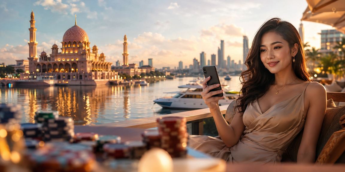 Pengguna Putrajaya bermain kasino mudah alih dalam talian dengan telefon pintar